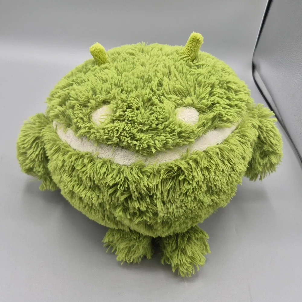 Squishable Android Robot Monster Plush Lime Green Shaggy Retired 2011 Mascot Toy